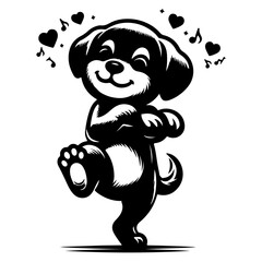 A Jolley Puppy is happy to hear a song