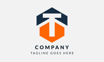 T business logo design