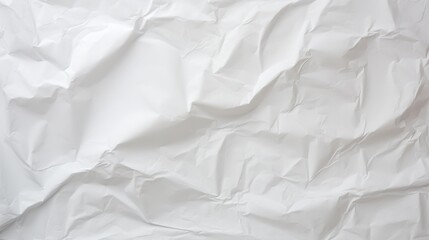 Obraz premium This photo captures crumpled white paper, showcasing its irregular creases and folds. It reflects imperfection and the beauty within chaos, suitable for creative backgrounds and themes.