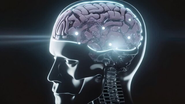 computerized Xray of the human skull and brain Generative AI