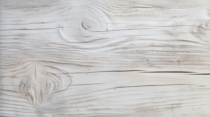 An aesthetically pleasing, rustic white wood plank texture image featuring visible grain details and knot patterns, ideal for backgrounds, wallpapers, and design applications.