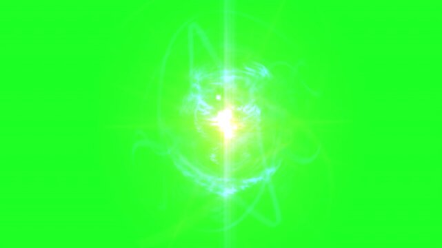 Aura Chakras And Healing Energy on green screen