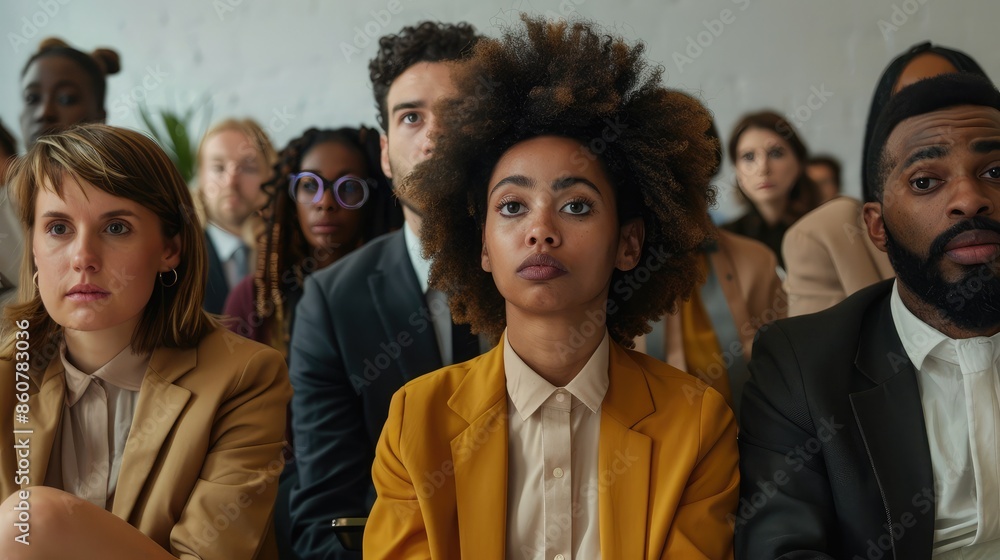 Poster a diverse group of committee members looking attentive but not objecting or calling attention to any