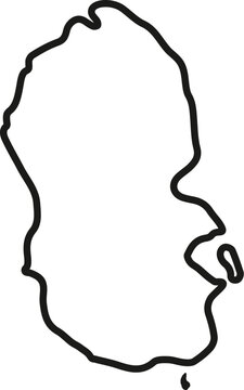 Isle of Arran outline map,  Scottish island map,  Island of Arran map contour