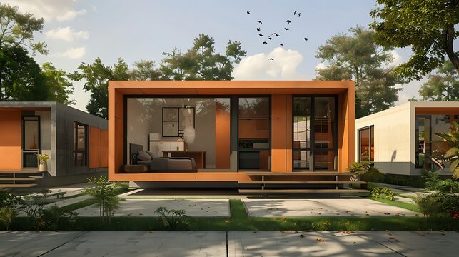 series of urban micro-homes built with compact fiber cement panels, offering an affordable, stylish, and sustainable housing solution in the heart of the city