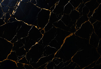 Black Marble Texture Background, Golden Veins Marble Texture For Interior Exterior Home Decoration And Ceramic Wall Tiles And Floor Tiles Surface.