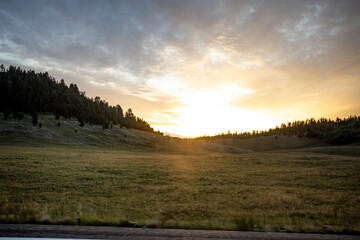 Obraz premium Sunrise in an Arizona Field