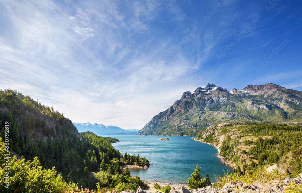 Poster lake in patagonia