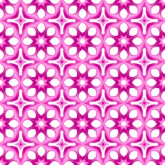 Vibrant pink pattern on a white background creating a geometric design