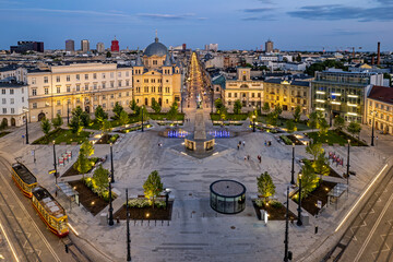 Miasto Łódź- widok na Plac Wolności. © Tomasz Warszewski