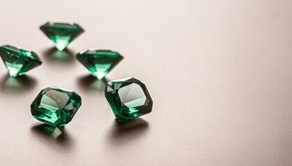 Fototapeta premium Emerald Gemstone Beauty Shot background