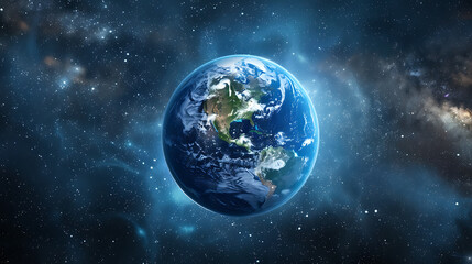 Beautiful View of Earth from Space
