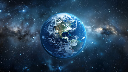 Fototapeta premium Beautiful View of Earth from Space