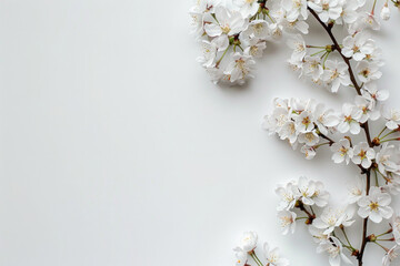 A white background with a white flowery border.