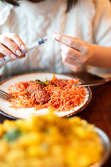 Managing Diabetes: Insulin Injection Before a Meal
