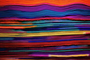 Vibrant Threads: Latin Tapestry – A Colorful Woven Textile Background