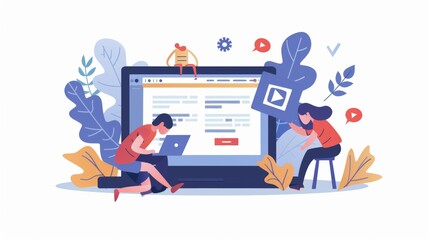 Error 404, page not found, creative web design for unavailable website. Access failure, wrong broken site, search result, crying people. Flat graphic vector illustration isolated on white background