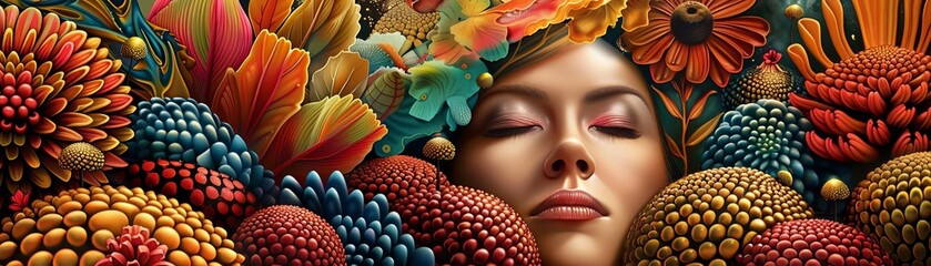 Surreal artwork with fantastical elements, vibrant colors, dreamlike, fantasy art