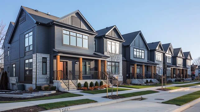 series of upscale urban townhomes