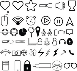 Mega Mobile Icons Set