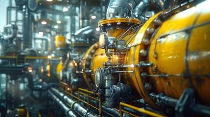 Fototapeta premium industry gas and oil pipeline transport, petrochemical processing