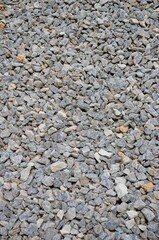 Limestone gravel close up texture