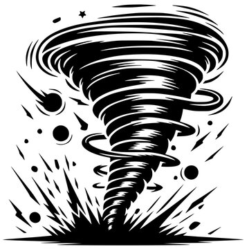 recommend clip art: Tornado wind silhouette