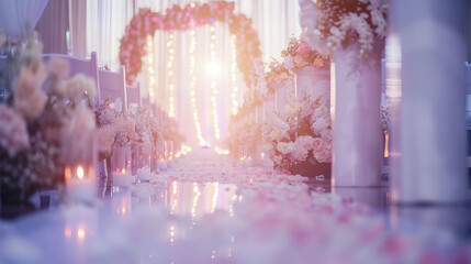 decorated place for wedding ceremony : Generative AI