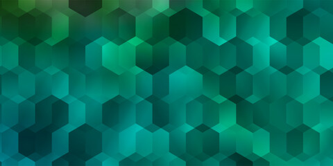Light Green vector texture with colorful hexagons.