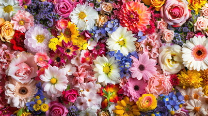 Fototapeta premium flower background, colorful, flower backdrop