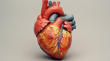 Heart Failure Education: Create an illustration that educates about heart failure. Include anatomical details of the heart, symptoms, and treatment options. Use clear, understandable visuals and a