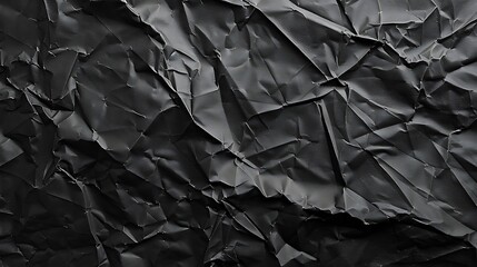 A Crumpled Black Paper Texture Background : Suitable for Be Used as a Background in Any Project (Print or Graphic Design, Web Design, as Photo Overlays, and also As a Mask to Fill Any Shape or Text).