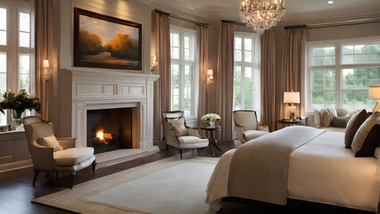 Whispers of Luxury: A Classic Bedroom for Unwinding in Style