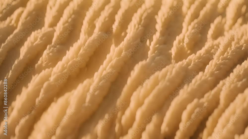 Poster close-up of wheat stalks in a field generative ai