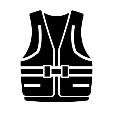 recommend clip art: line art icon illustration of life jacket