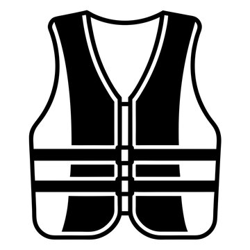 recommend clip art: line art icon illustration of lifebuoy or lifejacket