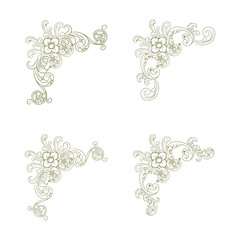 Classic Vitage Wedding Ornaments Frames Separator Elements Classic Vintage Wedding Invitation Hand Drawn Ornate the Calligraphy Poster Victorian Style