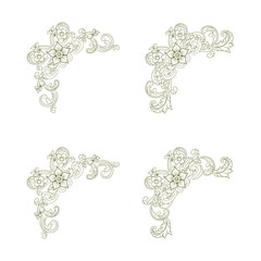 Classic Vitage Wedding Ornaments Frames Separator Elements Classic Vintage Wedding Invitation Hand Drawn Ornate the Calligraphy Poster Victorian Style