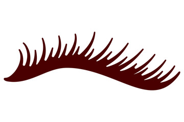 A detailed human eyelash for beauty concept vector