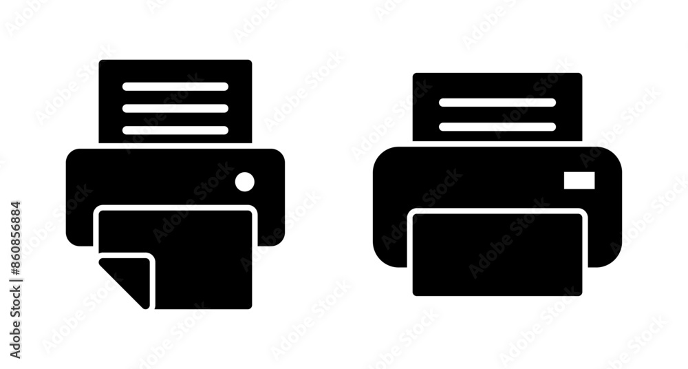 Poster printer icon vector isolated on white background. print icon. fax vector icon.