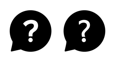 Question Icon vector isolated on white background. Question mark sign. help icon. Faq