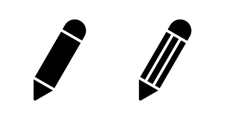 Pencil icon vector isolated on white background. Pencil vector icon