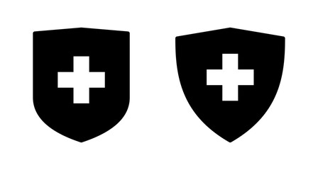 Health insurance icon vector isolated on white background. Insurance health document icon