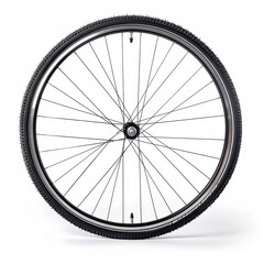 Bicycle wheel isolated on white background