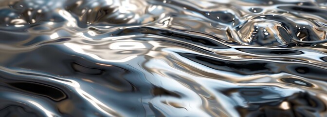 Liquid silver background