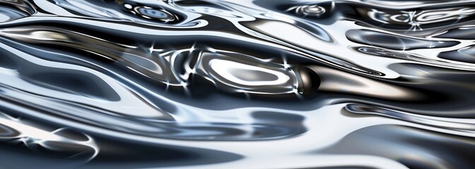 Liquid silver background
