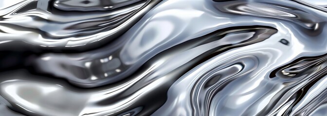 Liquid silver background