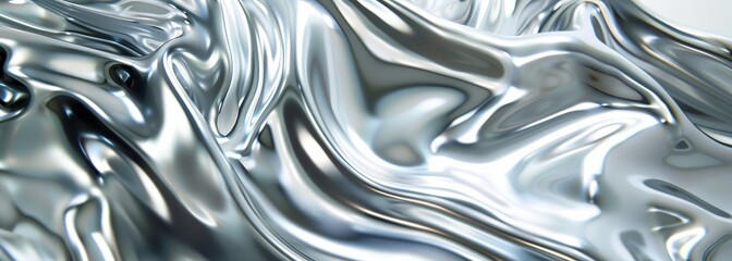 Obraz premium Liquid silver background
