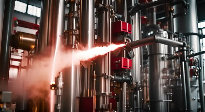 Industrial fire extinguishing system room