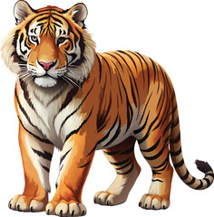 Obraz premium tiger full body great detail vector